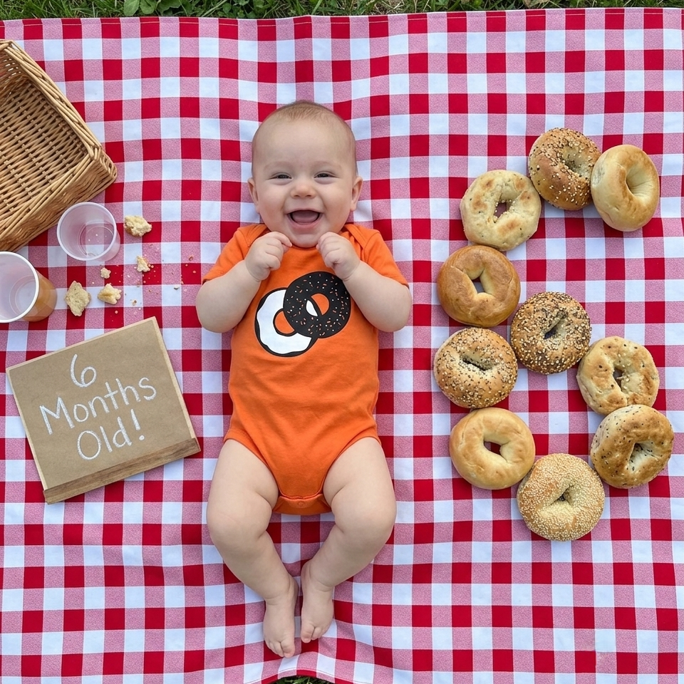 5 Adorable (and Easy) Foodie Baby Milestone Photo Ideas