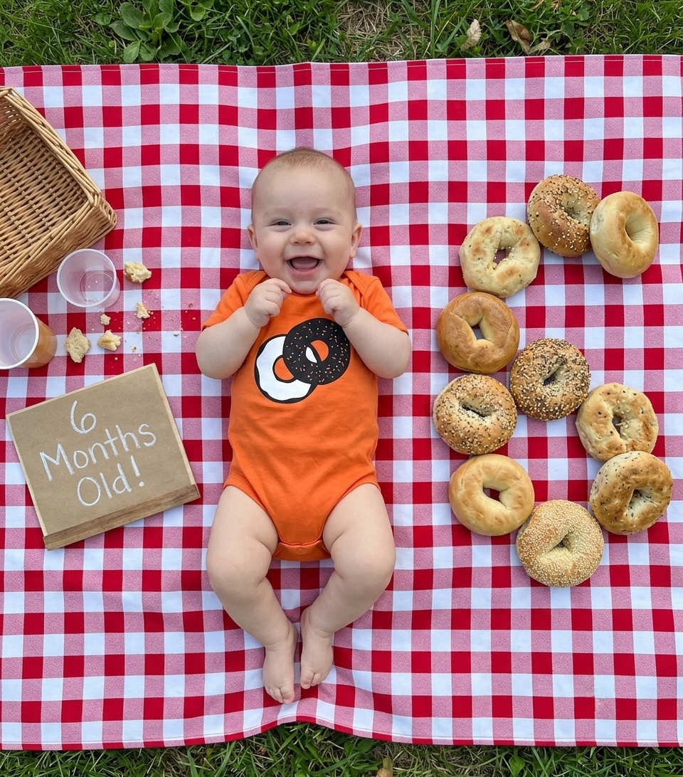 5 Adorable (and Easy) Foodie Baby Milestone Photo Ideas