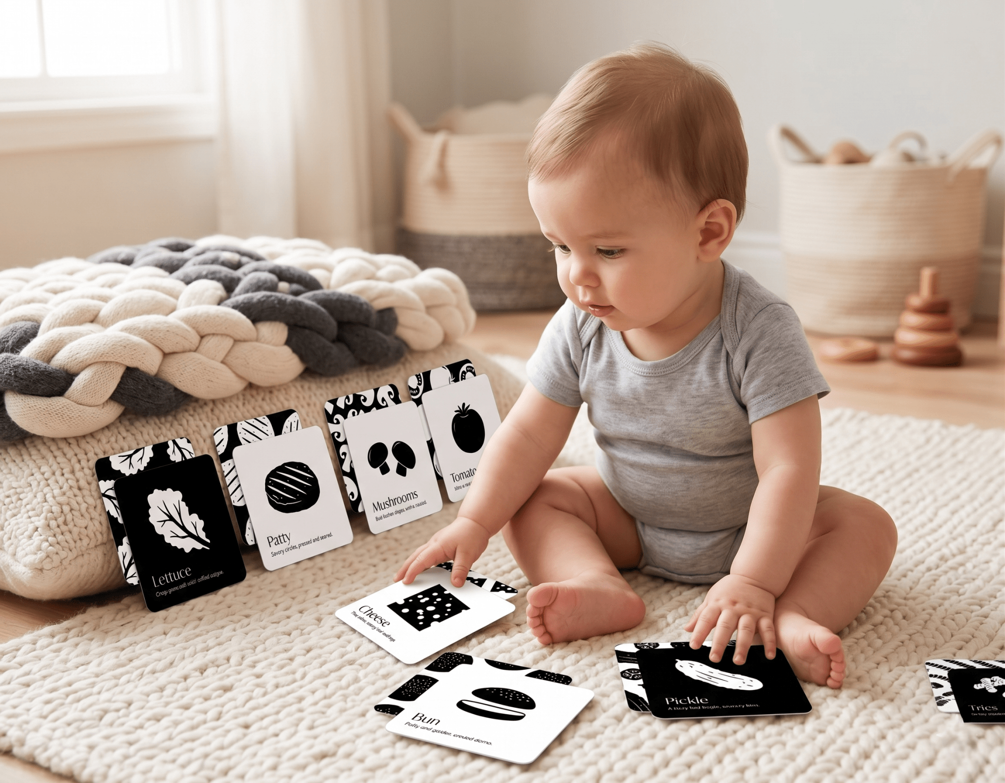 5 Creative Ways to Use High-Contrast Art Cards During Tummy Time