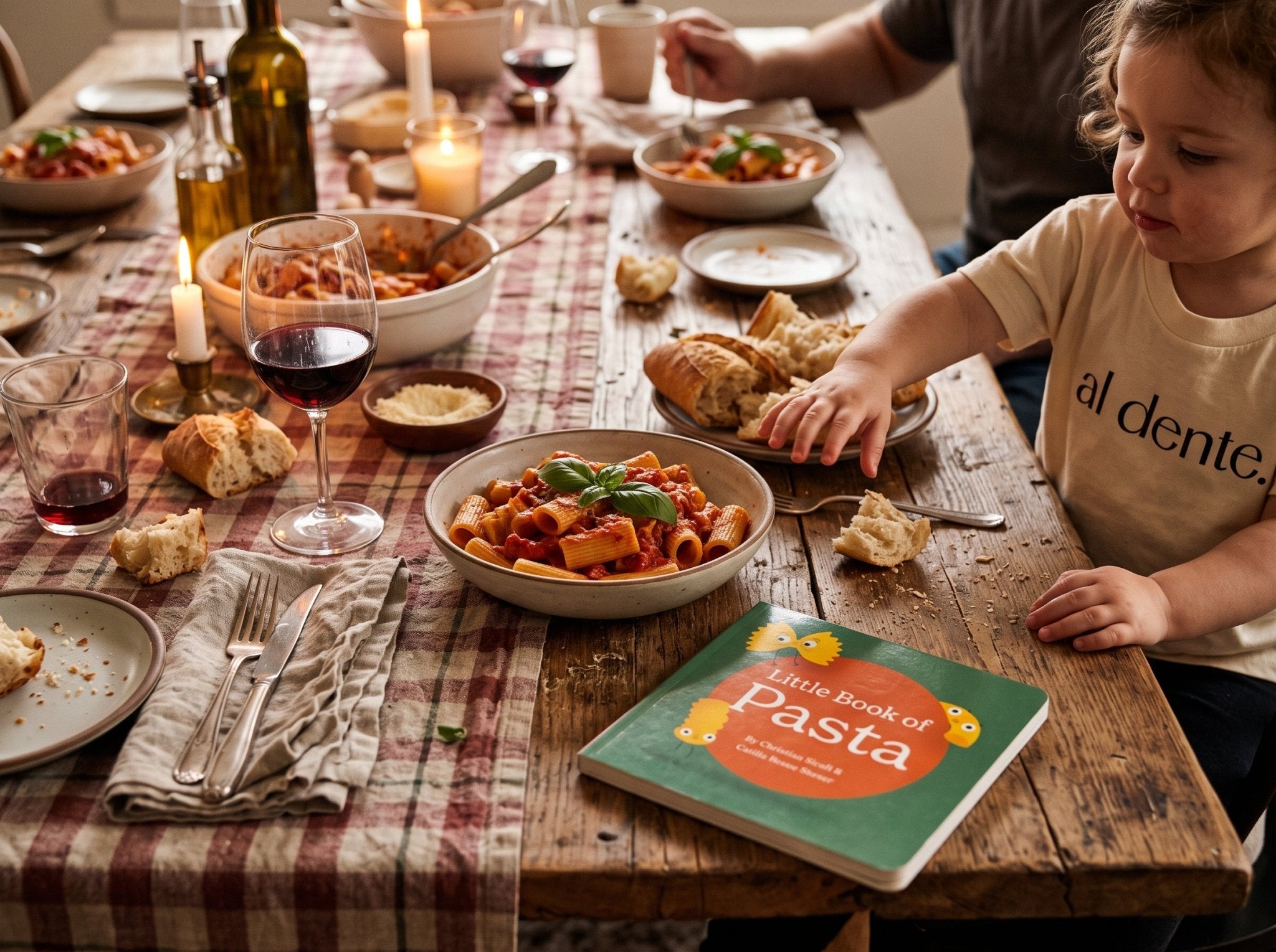 How to Host an Italian "Pasta Night" Dinner Party (That Parents & Toddlers Will Both Love)
