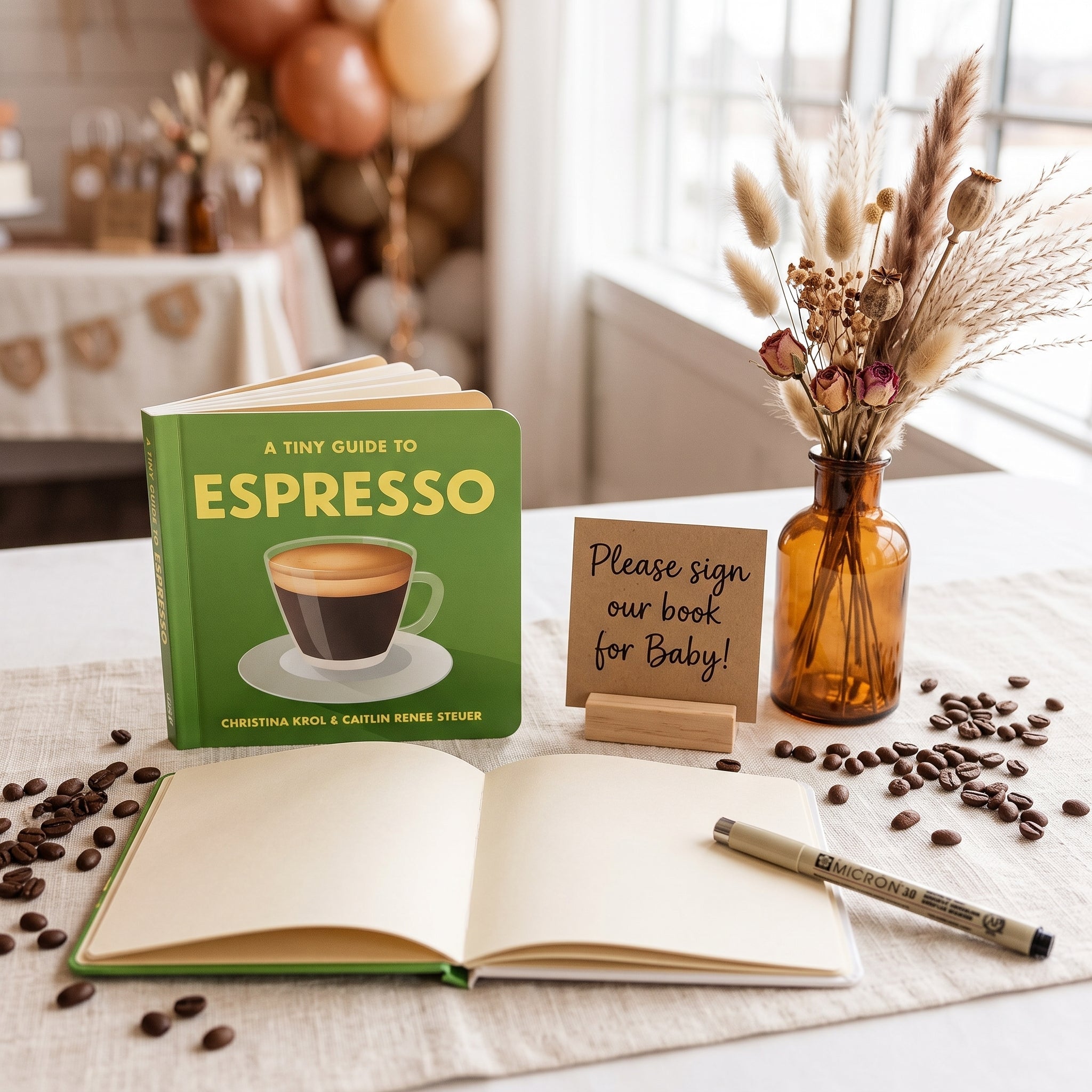 "Love is Brewing": How to Throw a Chic Coffee-Themed Baby Shower