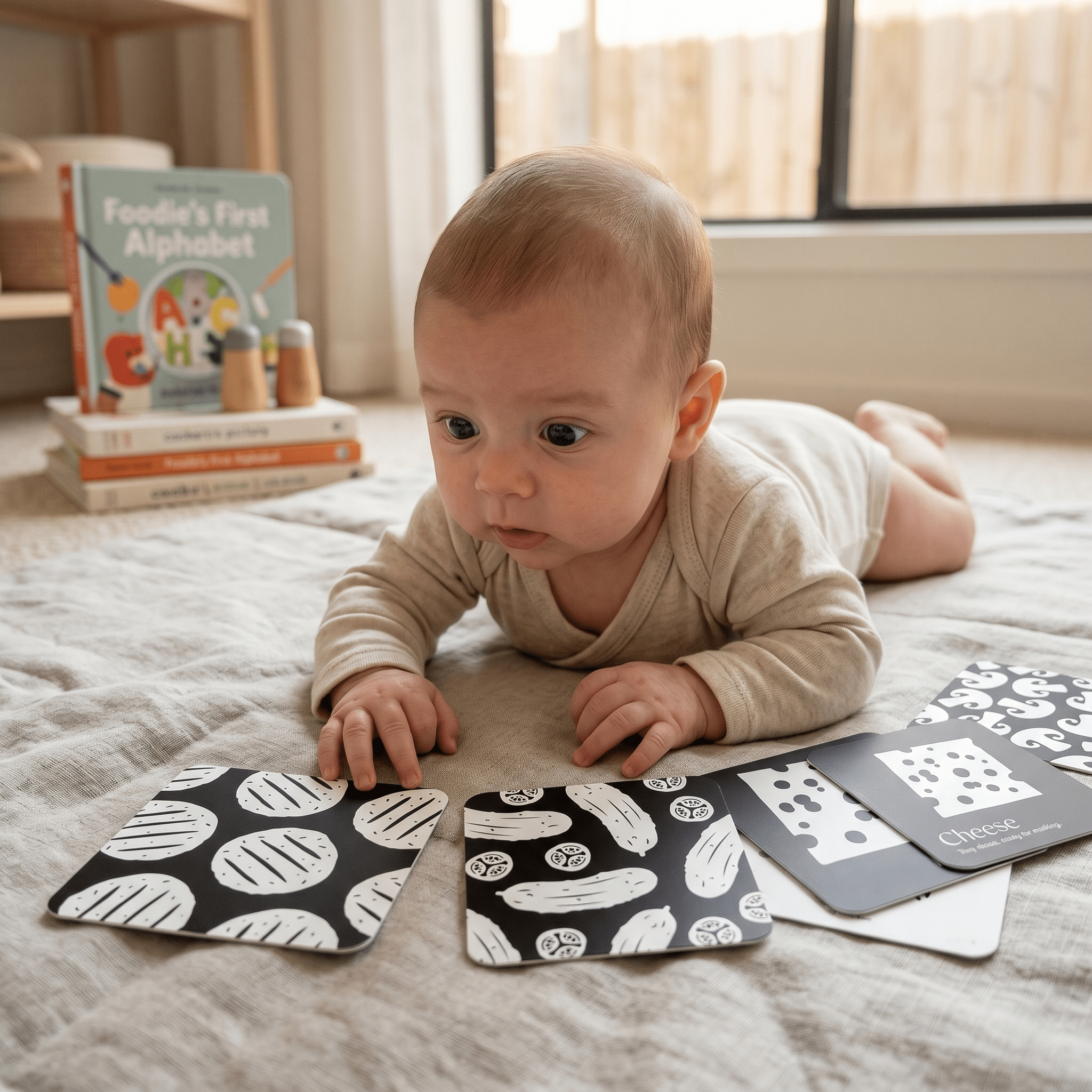 Why Your Newborn Can’t See Color (And How High-Contrast Art Cards Help)