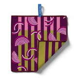 Chunky Deli product image of a colorful, patterned towel with an onion themed design on a white background