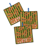 Chunky Deli product image of dishtowels with tomatoes on a white background.