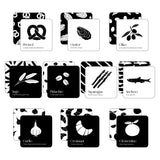Clean grid of all nine double-sided art cards from the "Gourmet for Baby" set on a white background.