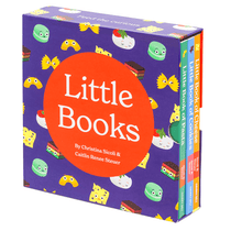 Chunky Deli "Little Books: Culinary Collection" board book bundle featuring three engaging books for babies and toddlers: "Little Book of Cheese," "Little Book of Cookies," and "Little Book of Pasta," all written by Christina Sicoli & Caitlin Renee Steuer