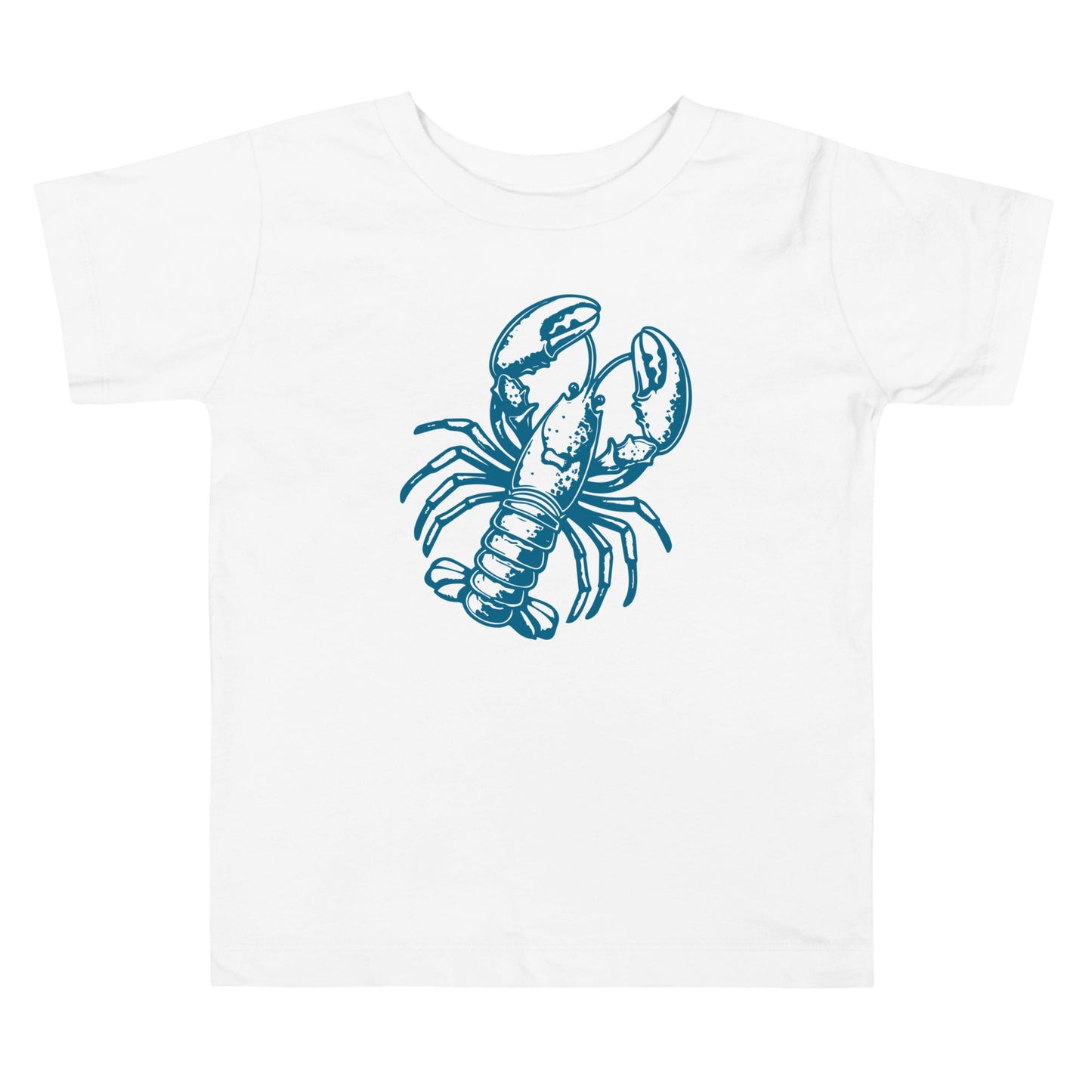 Chunky Deli product image: Natural-colored Lobster kids and toddler t-short 100% cotton laid flat on a white background.