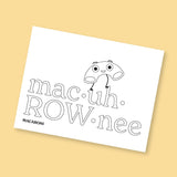 Macaroni - Coloring Page