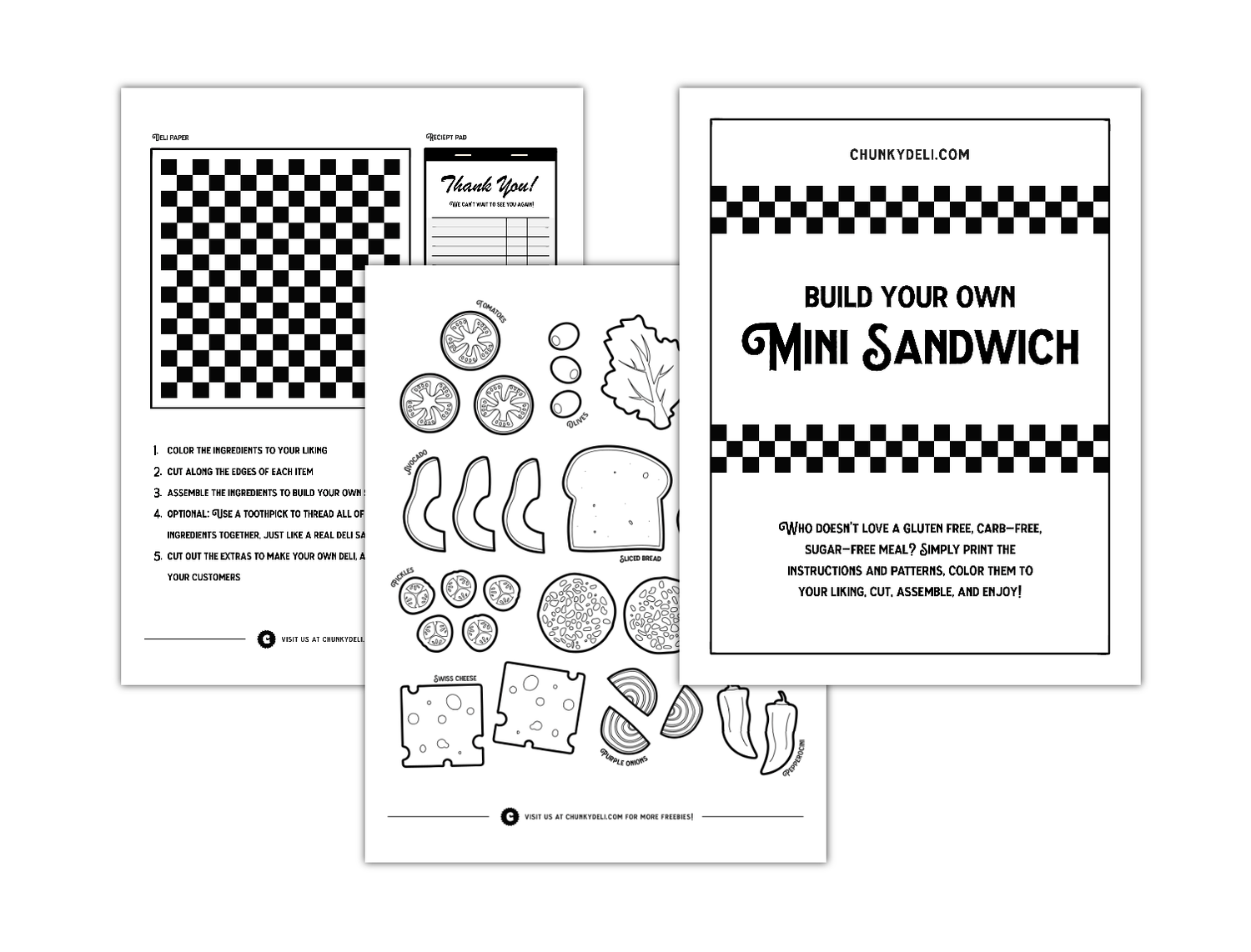 freebies-chunky-deli for Build A Sandwich Free Printable Freebies – Chunky Deli for Build A Sandwich Free Printable