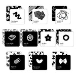 Clean grid of all nine double-sided art cards from the "Pasta for Baby" set on a white background.